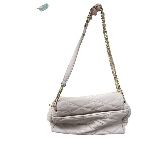 Betsey Johnson Large Blush Pink Quilted Tote Shoulder Handbag SKU 9230 - Picture 10 of 16